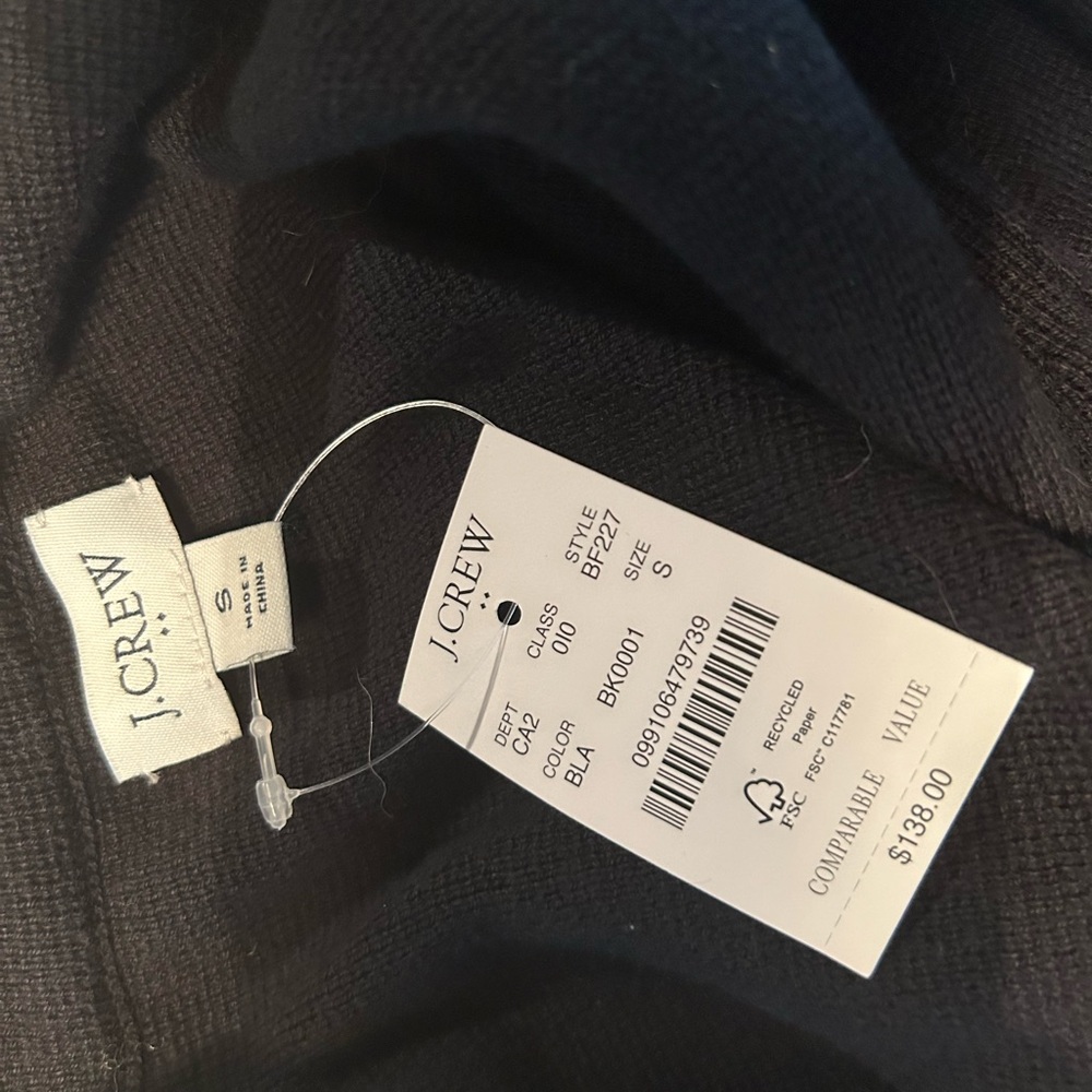 J. Crew Black Blazer with Tailored Structure and Notched Lapels - Picture 4 of 4
